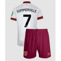 Stroje piłkarskie West Ham United Crysencio Summerville #7 Koszulka Trzeciej dla dzieci 2024-25 Krótki Rękaw (+ szorty)